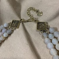 Necklace "Winter Morning" made of brass — handmade