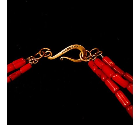 Necklace "Pokrova" made of brass — handmade