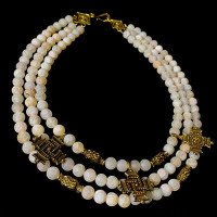 Necklace "Svarha" made of brass — handmade