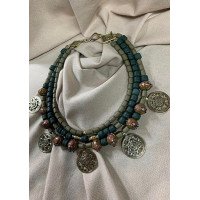 Necklace "For the Young Lady" made of brass — handmade