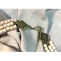 Necklace "For the Young Lady 1" made of brass — handmade