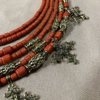 Necklace "Festive" made of brass - handmade