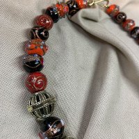 Necklace "Velvet Autumn 2" made of brass — handmade