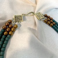 Necklace 001 made of brass — handmade