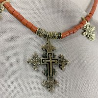 Handmade brass necklace "Zgardochka"