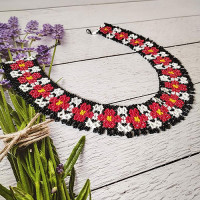 Silianka made of Czech beads "Flower"