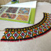 Necklace-silhouette made of beads "Vyshyvanka"
