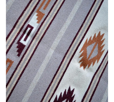 Hutsul wool carpet "Blue of the Carpathians" handmade