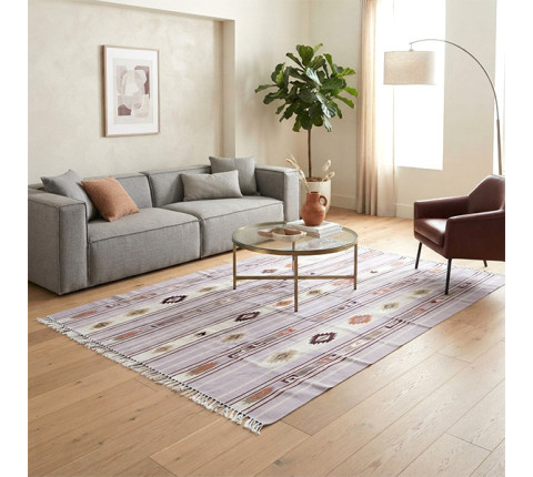 Hutsul wool carpet "Blue of the Carpathians" handmade