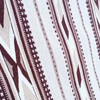 Hutsul woven rug "Burgundy Diamond" handmade