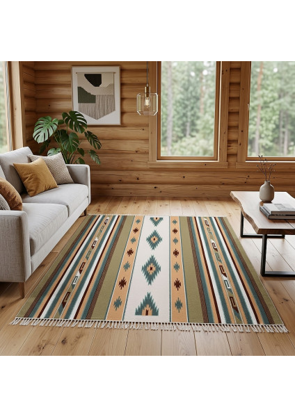 Hutsul carpet "Carpathian Morning" — hand weaving