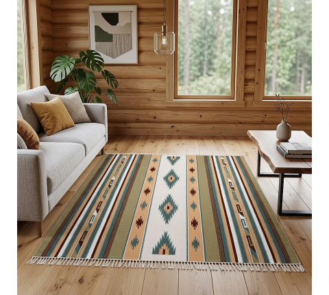 Hutsul carpet "Carpathian Morning" — hand weaving