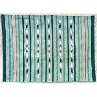 Hutsul wool carpet "Ice Dawn" handmade
