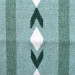 Hutsul wool carpet "Icy Dawn" handmade