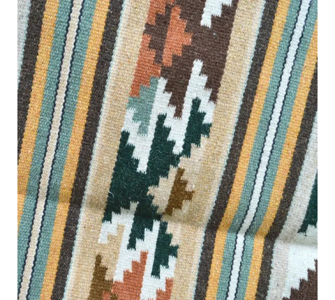 Hutsul wool carpet "Polonynska Harmony" handmade