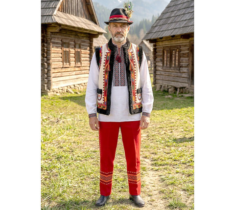 Штани чоловічі з вишивкою