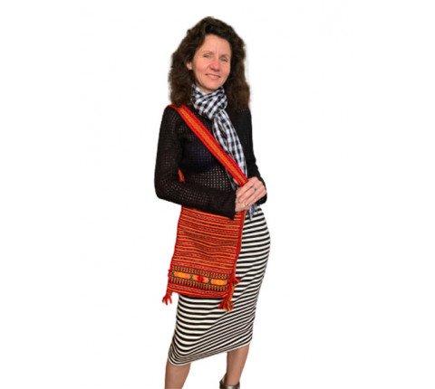 Hutsul bag taystra — a traditional wool accessory handmade