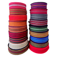 Woven tape "Lingonberry August"