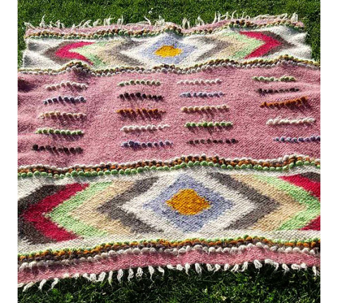 Hutsul handmade blanket "Berry Glade"