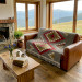 Hutsul handmade blanket "Mosaic of the Meadow"