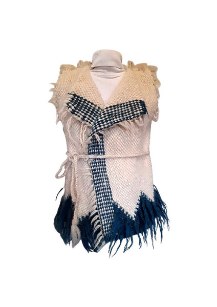Sleeveless vest made of sheep wool "Warmth of the Carpathians"