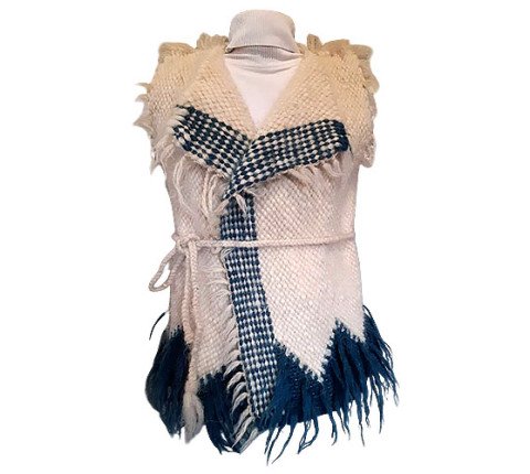 Sleeveless vest made of sheep wool "Warmth of the Carpathians"