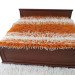 Handmade Hutsul blanket "Sheep" orange