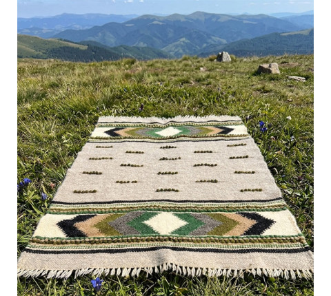 Hutsul handmade blanket “Paths of the Carpathians”