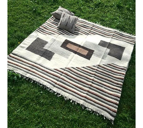 Hutsul woolen blanket handmade "Techiya"