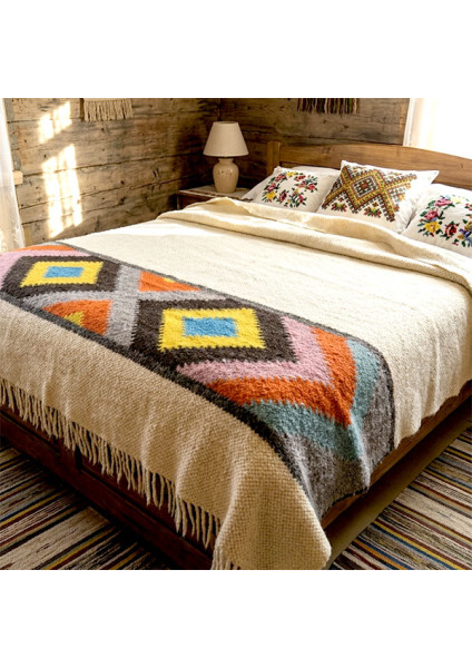 Blanket "White Embroidery"