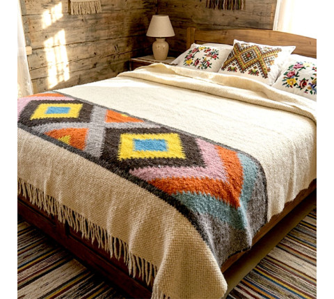 Blanket "White Embroidery"