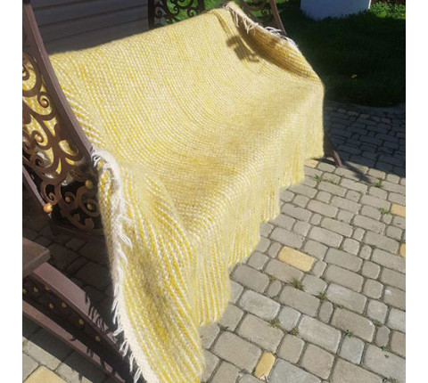 Handmade Hutsul blanket "Golden"