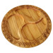 Yin-Yang serving tray with walnut and cherry carving