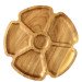 Serving dish "Flower" — round wooden plate