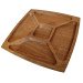 Square serving dish five sections — Hutsul