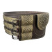 Hutsul leather belt handmade "Chornohora" (three-buckle)
