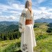 Гуцульський шкіряний черес ручної роботи "Золото Карпат" (коричневий, трипряжковий)