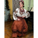 Modern women's embroidered suit "Darina" — blouse with embroidery and skirt