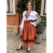 Modern women's embroidered suit "Darina" — blouse with embroidery and skirt