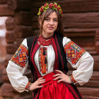 Український національний костюм "Вогняна Гуцулка"