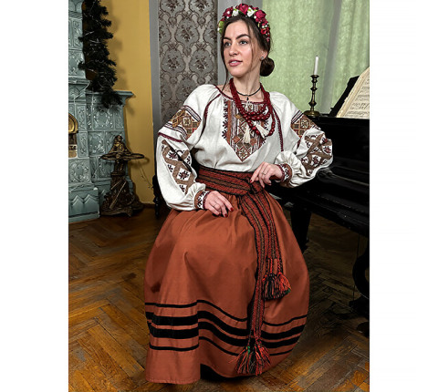 Modern women's embroidered suit "Darina"