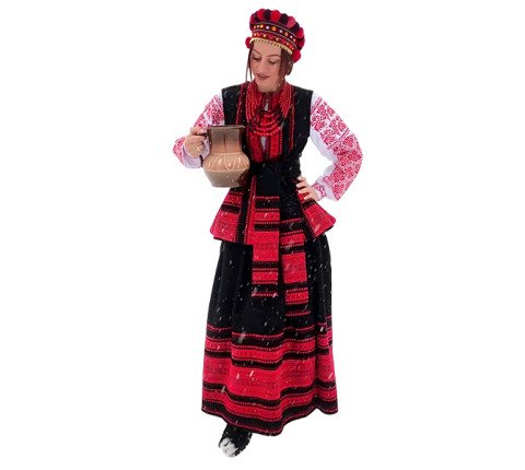 Stage women's costume "Halinka" — corset and hand-made skirt.