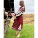 Костюм жіночий гуцульський «Космач» — тканий комплект з кептарем та запасками