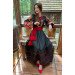 Ukrainian women's national costume "Striy Rodovodu" — embroidered shirt and skirt with a border