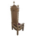 Oak archbishop's chair for the altar part of the temple