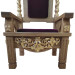 Oak archbishop's chair for the altar part of the temple