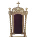 Oak archbishop's chair for the altar part of the temple