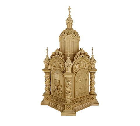 Ciborium for the temple, handcrafted by artisans from Kosovo