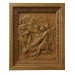 Way of the Cross with 15 carved icons made of alder in oak frames
