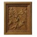 Way of the Cross with 15 carved icons made of alder in oak frames